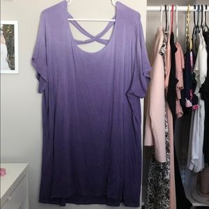 ⚫️ donating 12/11 purple top with cross back